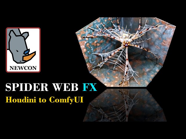 Spider Web FX | Houdini Animation + ComfyUI Rendering
