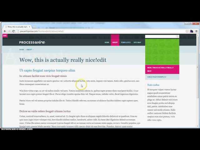 Fredi - friendly frontend editor for ProcessWire