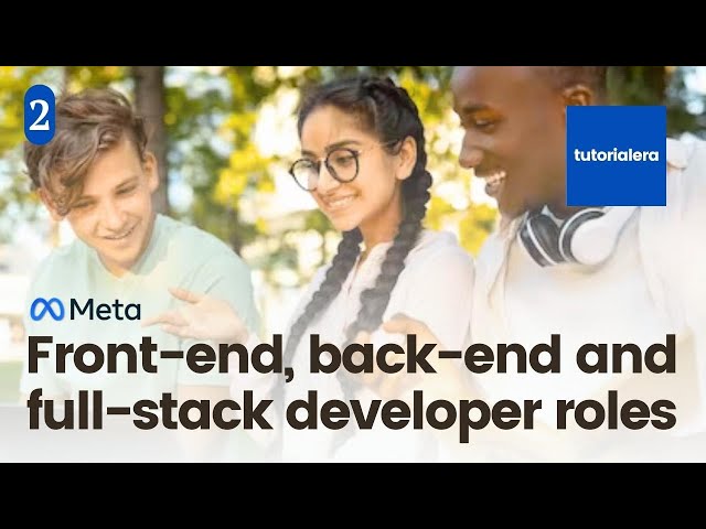 Front end, back end and full stack developer roles