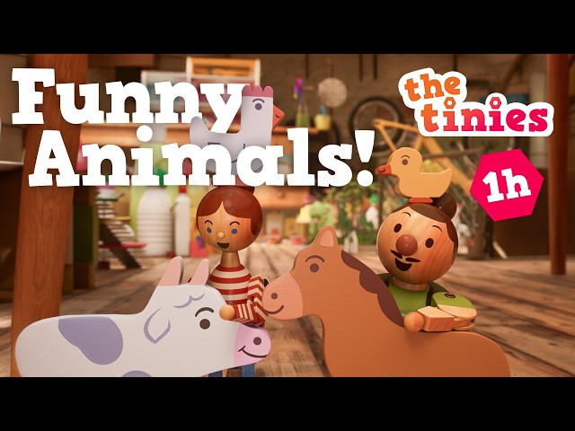 Funny Farm Animals & Bunny Catchers! 🐰 | Smart Toy Adventures | The Tinies Cartoon