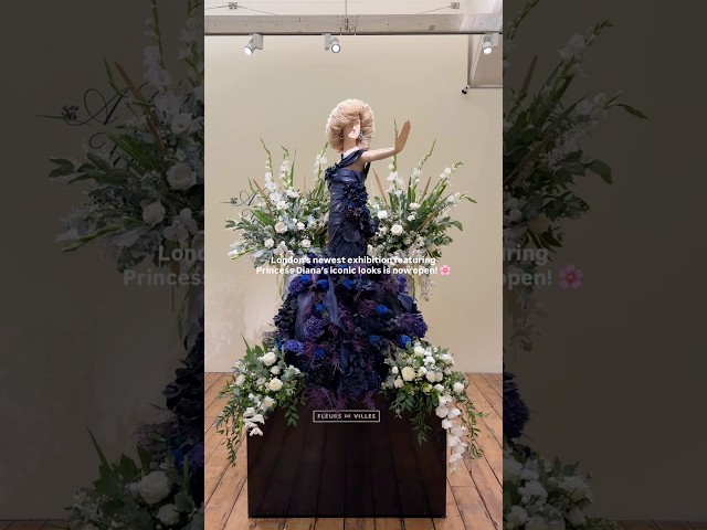 London’s newest exhibition featuring Princess Diana’s iconic looks is now open! 🌸#princessdiana