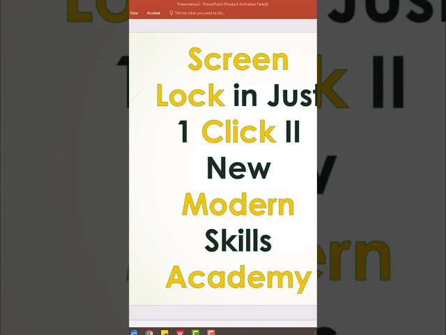 Lock Your Windows Screen in 1 Second! 🔒 | Windows + L Shortcut #Shorts