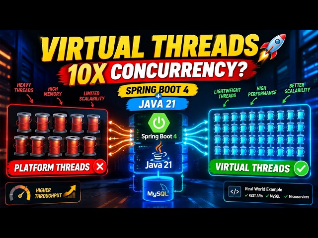 Spring Boot 4 + Virtual Threads 🚀 | Java 21 High-Performance REST API with MySQL