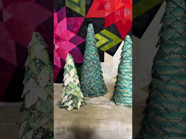 Quilted Christmas Trees from Fabric