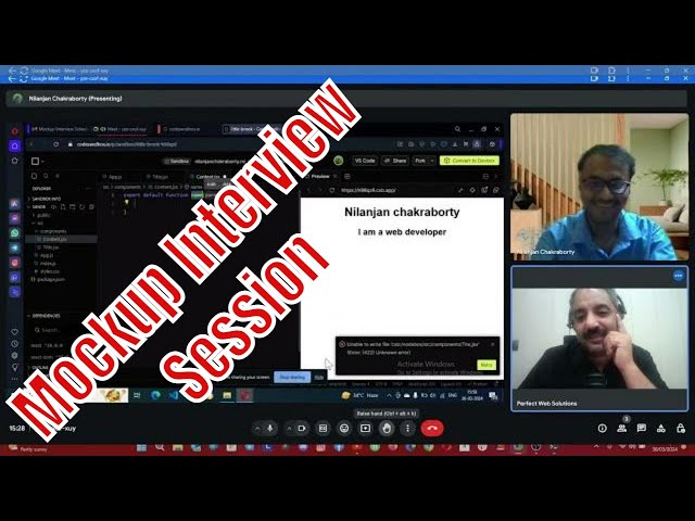 Live Tech Talk in Urdu/Hindi | Mockup Interview Session for Developers  | @perfectwebsolutions