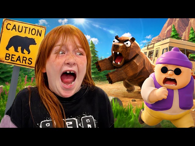 Crazy RV ROADTRiP with BEARS!!  Adley vs Niko who will travel the farthest before a Bear Attack lol
