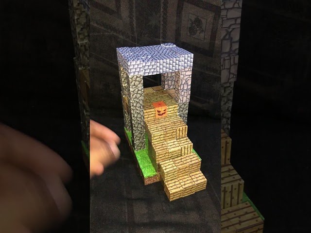 Build a Giant Steve Tower from Magnetic Cubes #imalidotcom Minecraft World