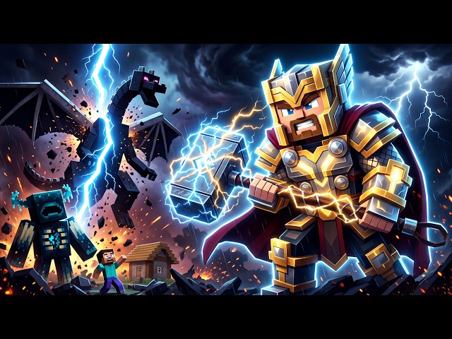 I Tried Beating Minecraft As God Of Thunder...