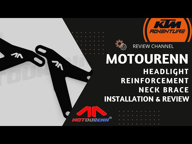 Easiest Way To Install Motourenn Headlight Reinforcement Neck Brace On KTM 390 #ktmadventure390