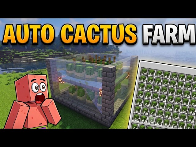 The EASIEST Automatic Cactus Farm in Minecraft 26.3!