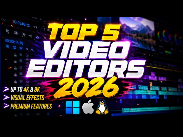 Top 5 Best VIDEO EDITING Software (2026)