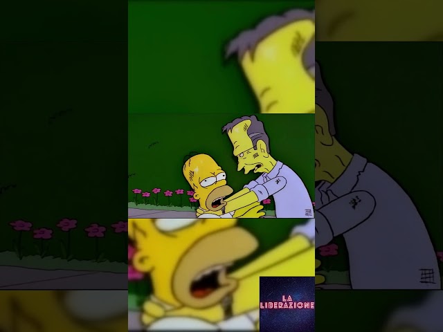 I Simpson - Homer fa a botte con l'ex presidente Bush #shorts #homer #thesimpsons #simpson #bush