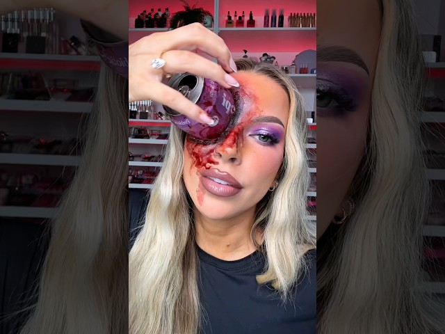 Easy SFX Halloween makeup 👀 #makeup #halloweenmakeup #halloween #sfx #sfxmakeup #voiceover