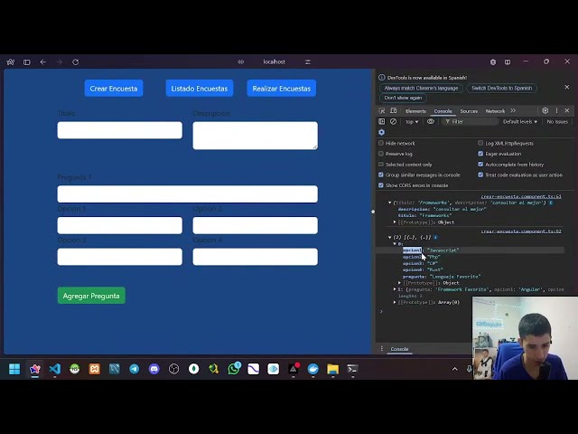 Guardar Encuestas desde Angular | Servicio + Enpoint en Laravel