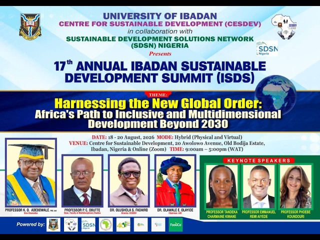 Ibadan Sustainable Development Summit (ISDS 2026) DAY 2