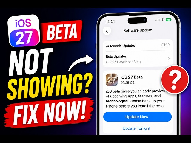 FIX iOS 27 Not Showing on iPhone! How to Get iOS 27 Beta on iPhone?