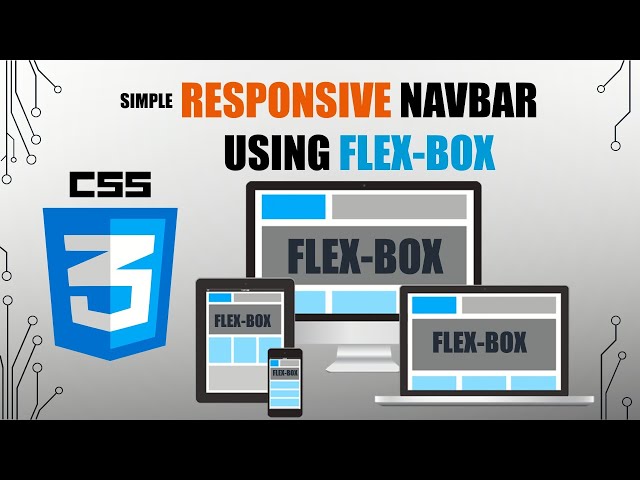 How To Make A Responsive Navbar Using Flex Box | Step By Step Tutorial