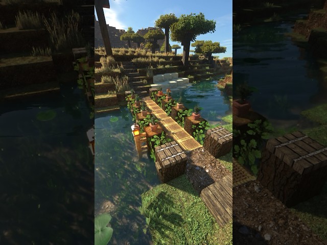 Minecraft Bridge designs and ideas #shorts #minecraft #minecraftshorts
