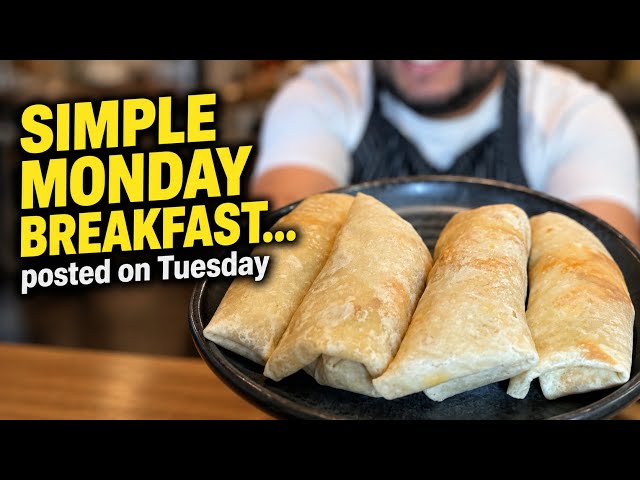 SIMPLE MONDAY BREAKFAST… posted on Tuesday