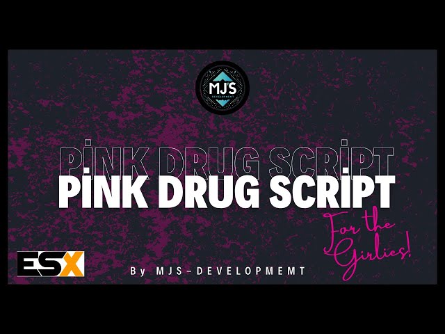 Pink Drug FiveM Script by MJS Development | ESX/QBCORE/QBOX