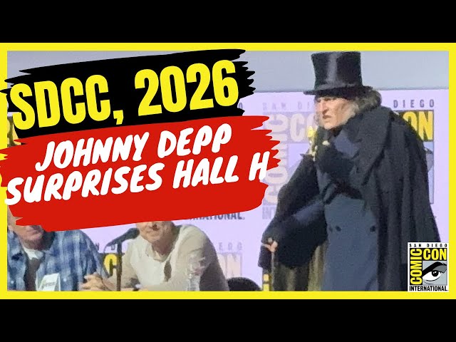 Johnny Depp Makes Surprise SDCC Hall H Appearance as Ebenezer Comic-Con 2026