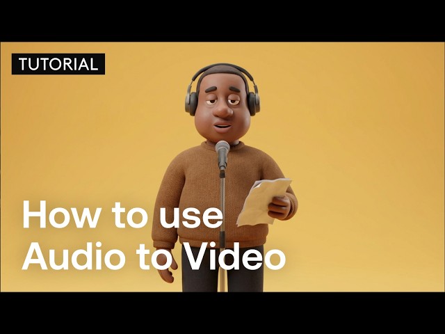 How to use Audio-to-Video (Walkthrough)