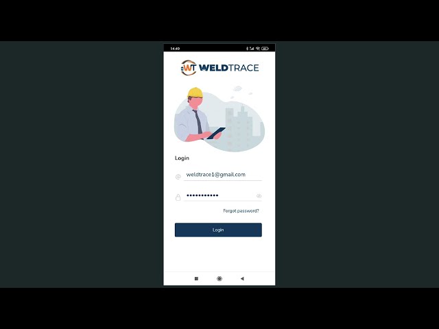 WeldTrace mobile app
