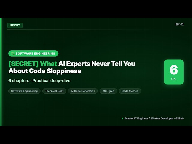 [SECRET] What AI Experts Never Tell You About Code Sloppiness | #NEWIT