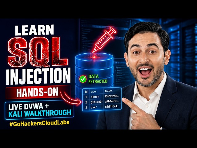 Learn SQL Injection Hands-On | Live DVWA + Kali Walkthrough #GoHackersCloudLabs