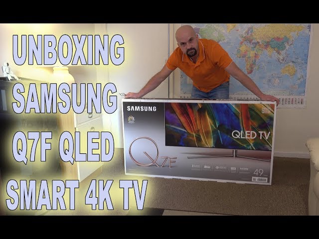 UNBOXING SAMSUNG Q7F QLED 4K TV