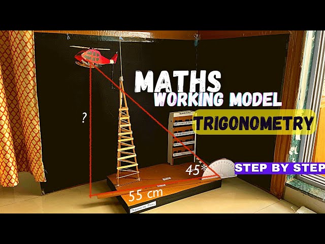 Maths working model #trigonometry  class 9-10 th NakulSahuArt