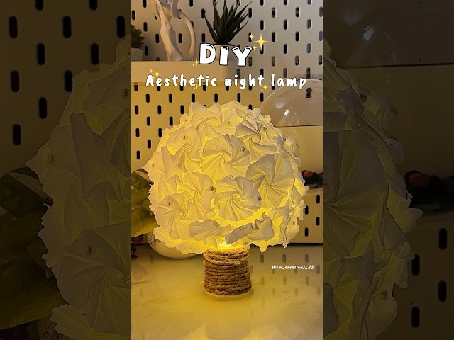 DIY aesthetic Lamp Easy Room Decor  Idea #art #diy #craft #handmade
