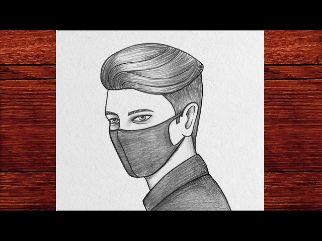 How to Draw a Masked Boy Step by Step | Easy Pencil Sketch Tutorial for Beginners