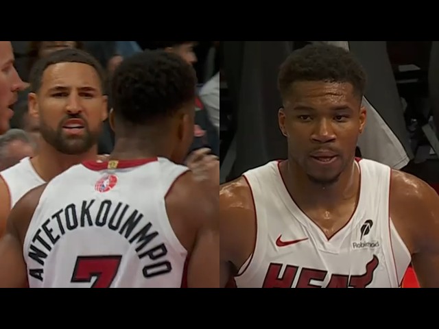 Giannis first bucket for Miami Heat vs Raptors and makes plays 🔥