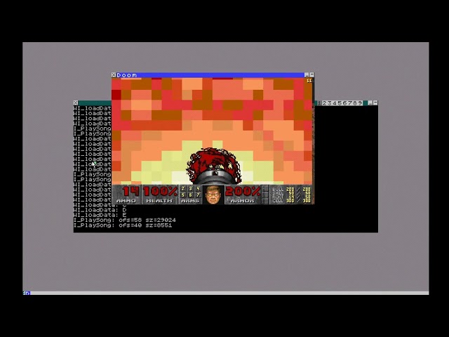 Doom but with DTMF based music...