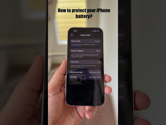 Best iPhone Battery Health Tips in 60 Seconds!🔋