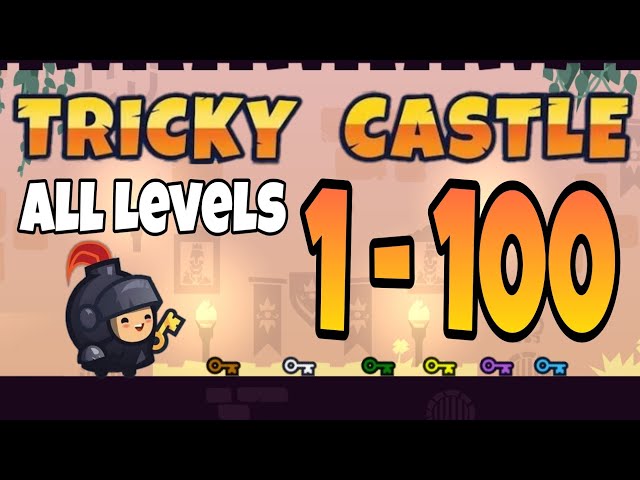 Tricky Castle ALL Levels 1 - 100 Walkthrough Bats and Star location