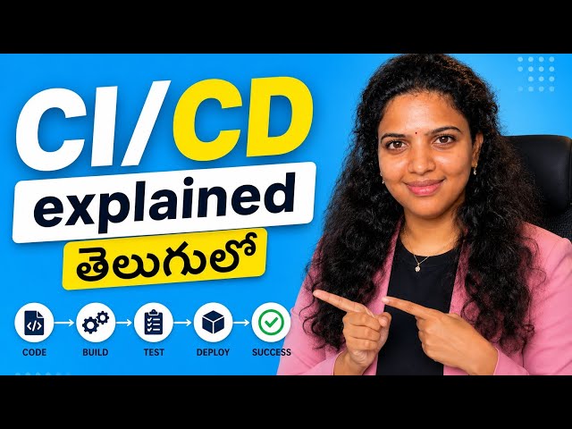 CI/CD Pipeline Explained in Telugu | Beginners (Complete Guide)