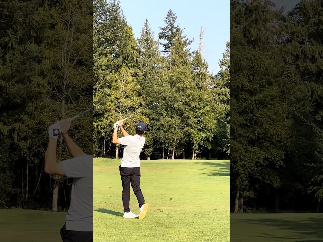 Smooth 9-iron ⛳️    #golf #golfswing #golfshorts #golfvibes #golfshot