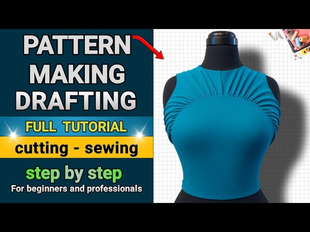 Bodice & Collar Design in 3 Steps | Pattern, Cut & Sew + Pro Fit