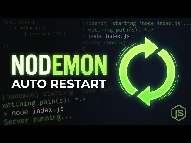 Nodemon Setup in 3 Minutes — Never Restart Your Node.js Server Manually Again