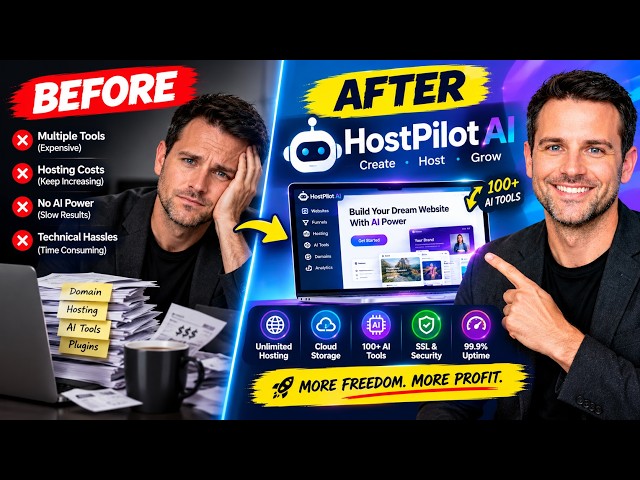 HostPilot AI Review — The Best AI Website Builder with Free 100+ AI Tools, No Monthly Fees
