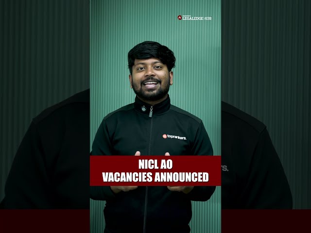 Apply Now: NICL AO Legal Officer Recruitment 2026 #nicl #lawstudent #lawofficer