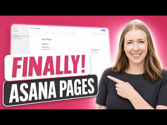 New Asana Feature: Pages (The update we've been waiting for!)
