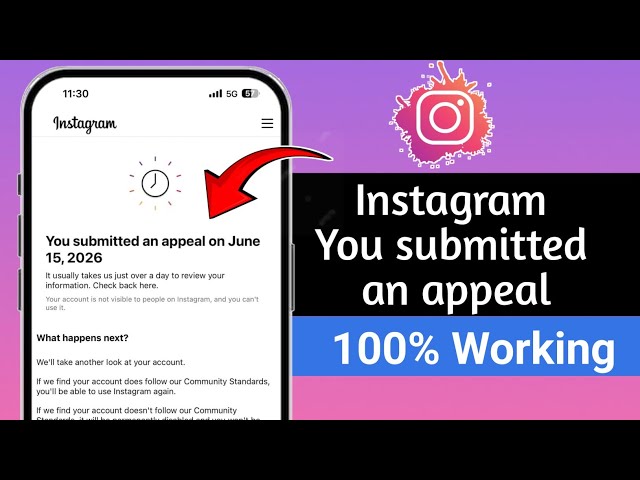 How To Fix “You Submitted An Appeal” Instagram Problem | Solve Instagram Appeal Issue