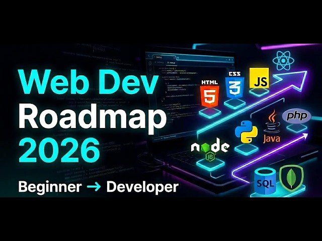 Full Stack Web Development Roadmap 2026 | Step-by-Step Guide for Beginners | Telugu