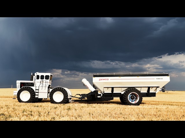 Harvesting in a STORM Across the Interstate!!