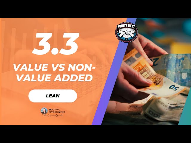3.3 – Value vs Non-Value-Added Work (How to Spot Waste)