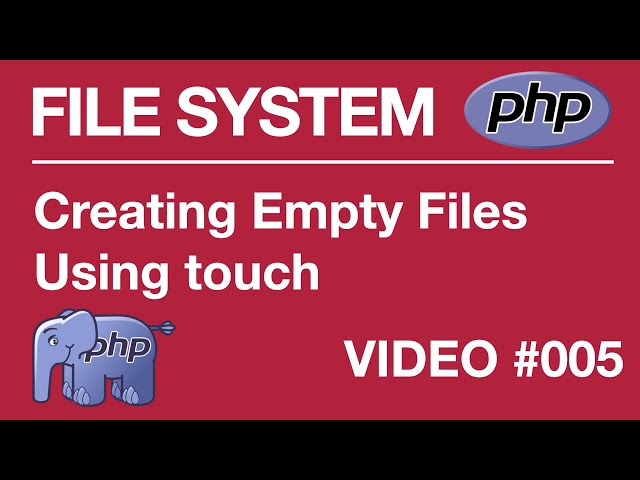 PHP | FILE SYSTEM | BEGINNER | Creating A File #005 // Tips from a Self Taught Developer