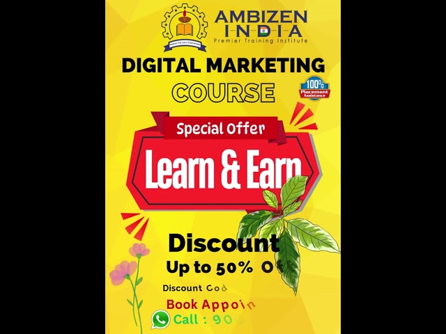 Digital Marketing Course in Munirka Delhi India | 50% Discount | 100% Placement : Book Appointment